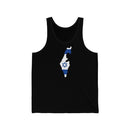 Women's Flag Map Tank Israel