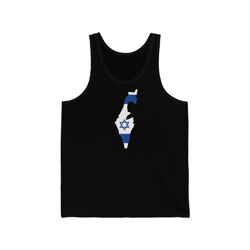 Women's Flag Map Tank Israel