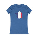 Women's Flag Map T-Shirt France