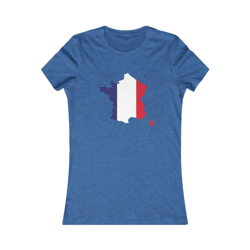 Women's Flag Map T-Shirt France