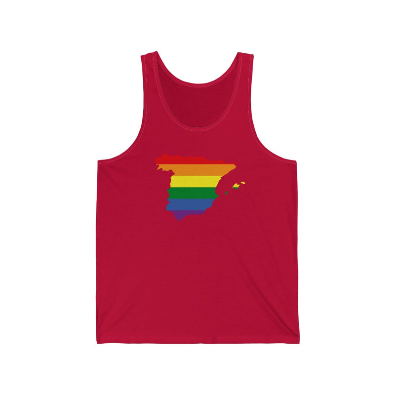 Women's Flag Map Pride Tank Spain