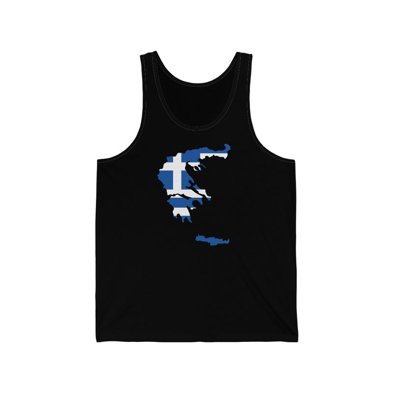 Women's Flag Map Tank Greece