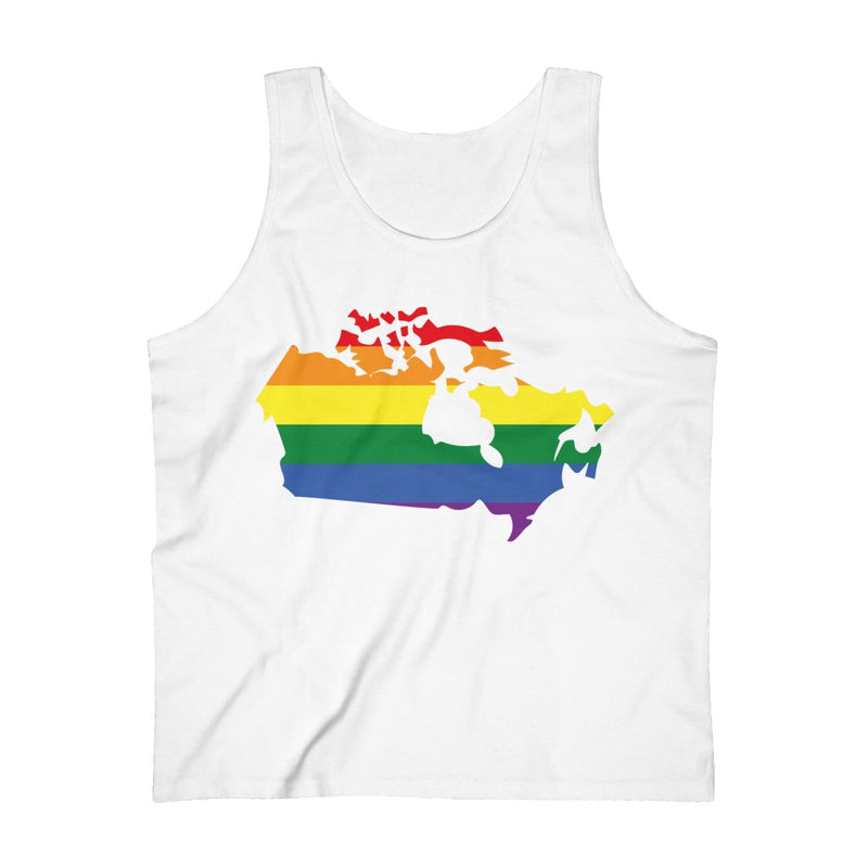 Men's Flag Map Pride Tank Canada