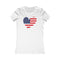 Women's Big Heart T-Shirt USA