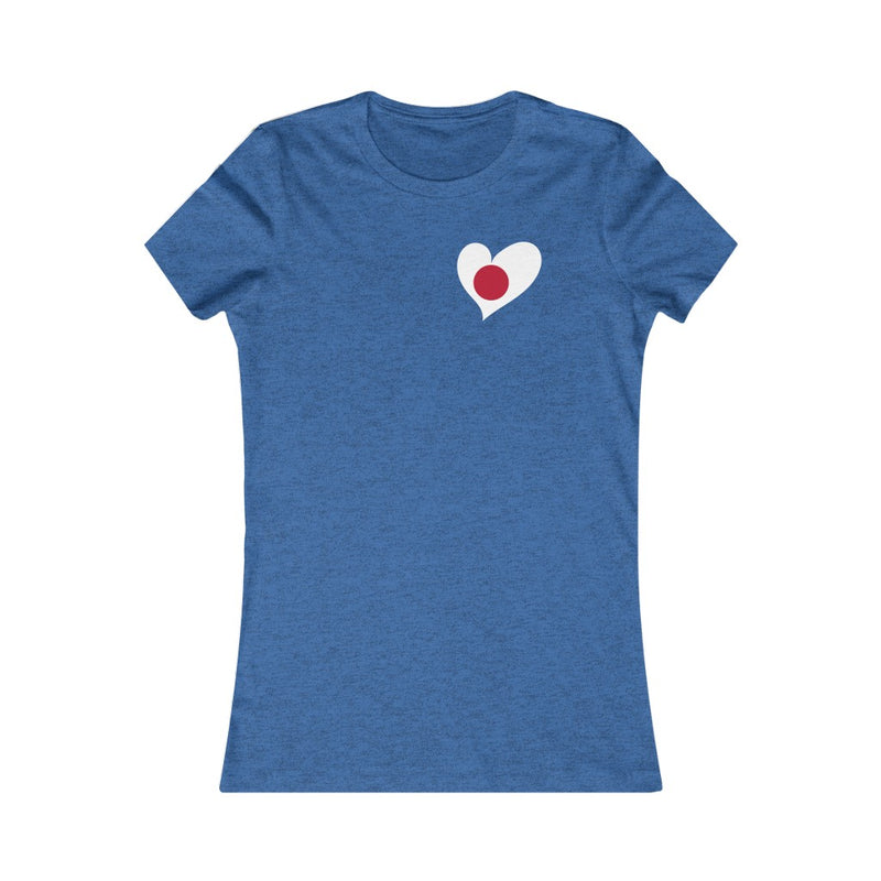 Women's Flag Heart T-Shirt Japan