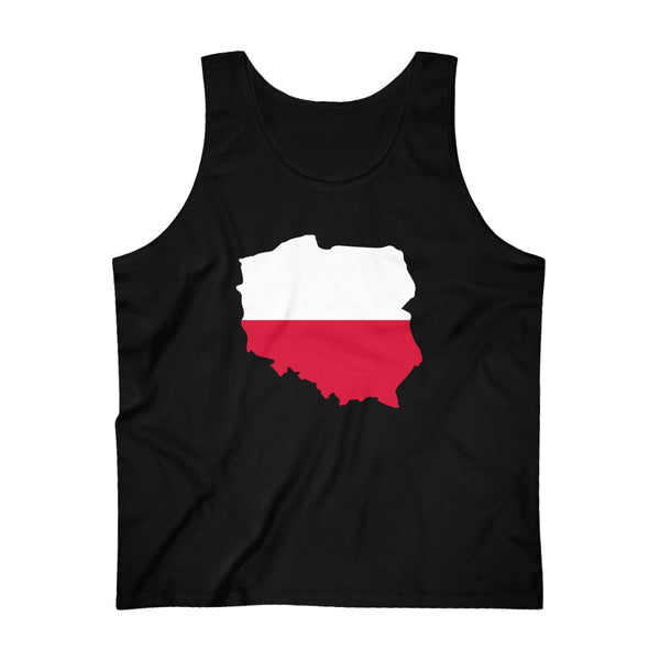 Men's Flag Map Tank Poland