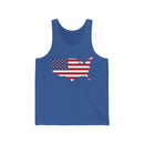 Women's Flag Map Tank USA