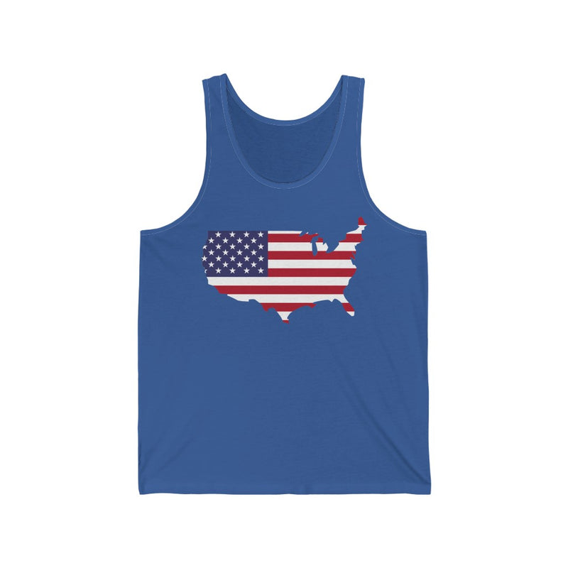 Women's Flag Map Tank USA