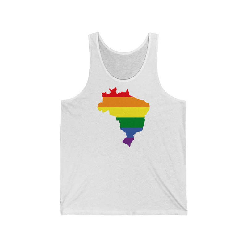 Women's Flag Map Pride Tank Brazil