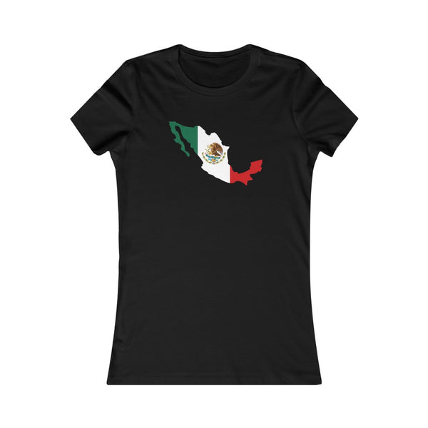 Women's Flag Map T-Shirt Mexico