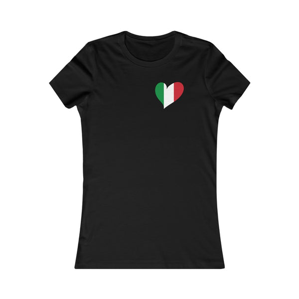Women's Flag Heart T-Shirt Italy