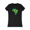 Women's Flag Map T-Shirt Brazil