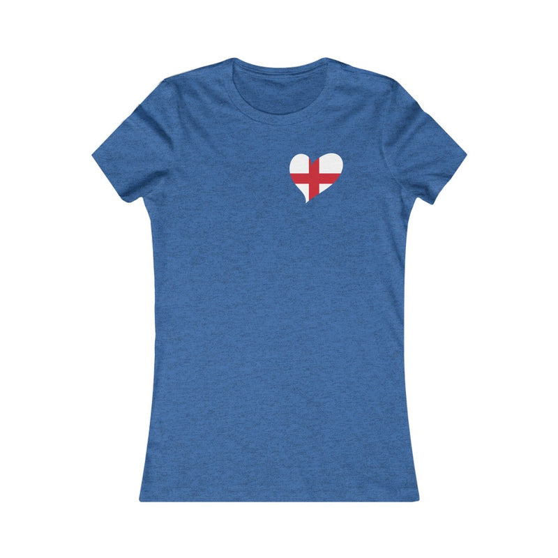 Women's Flag Heart T-Shirt England