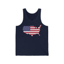 Women's Flag Map Tank USA