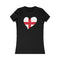 Women's Big Heart T-Shirt England