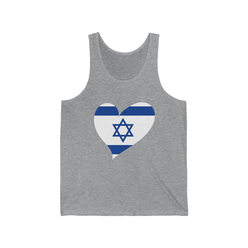 Women's Big Heart Tank Israel