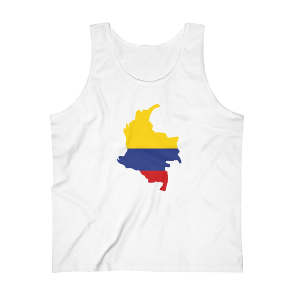 Men's Flag Map Tank Colombia