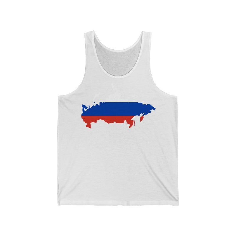 Women's Flag Map Tank Russia