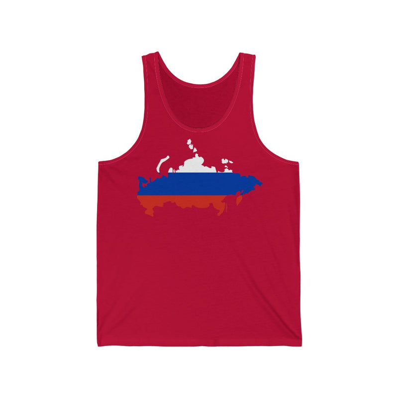 Women's Flag Map Tank Russia