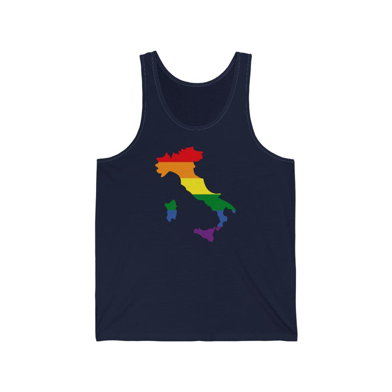 Women's Flag Map Pride Tank Italy