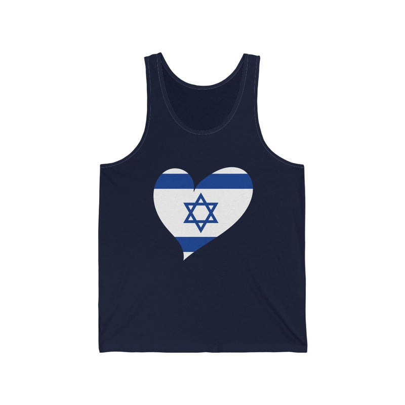 Women's Big Heart Tank Israel