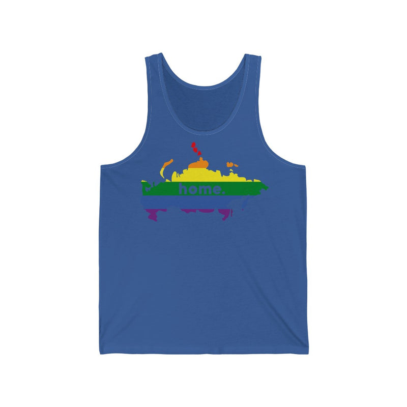 Women's Flag Map Home Pride Tank Russia