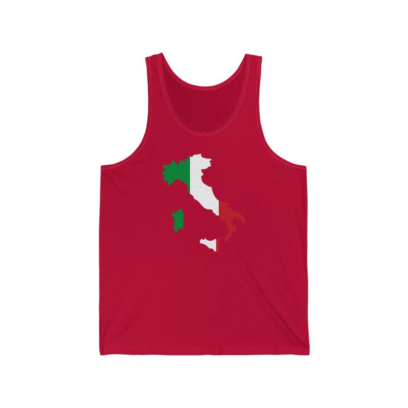 Women's Flag Map Tank Italy