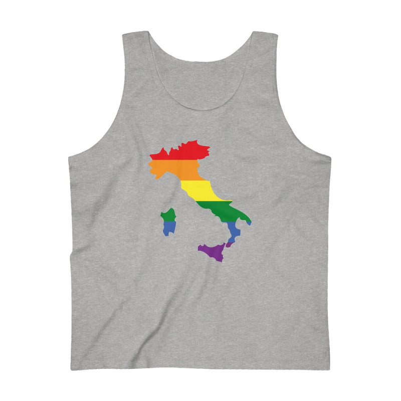 Men's Flag Map Pride Tank Italy