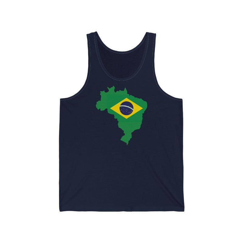 Women's Flag Map Tank Brazil