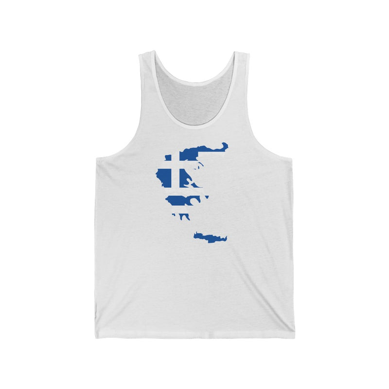 Women's Flag Map Tank Greece