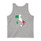 Men's Flag Map Tank Italy