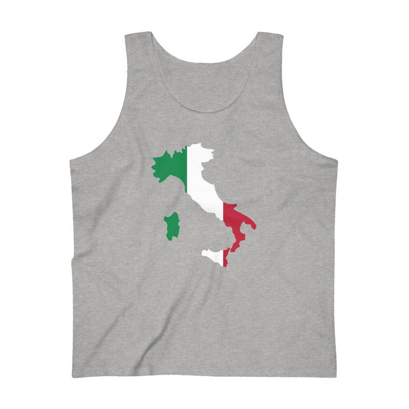 Men's Flag Map Tank Italy