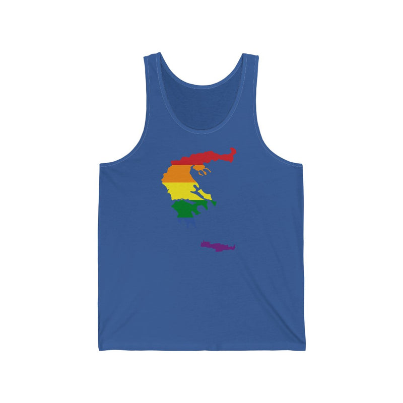 Women's Flag Map Pride Tank Greece