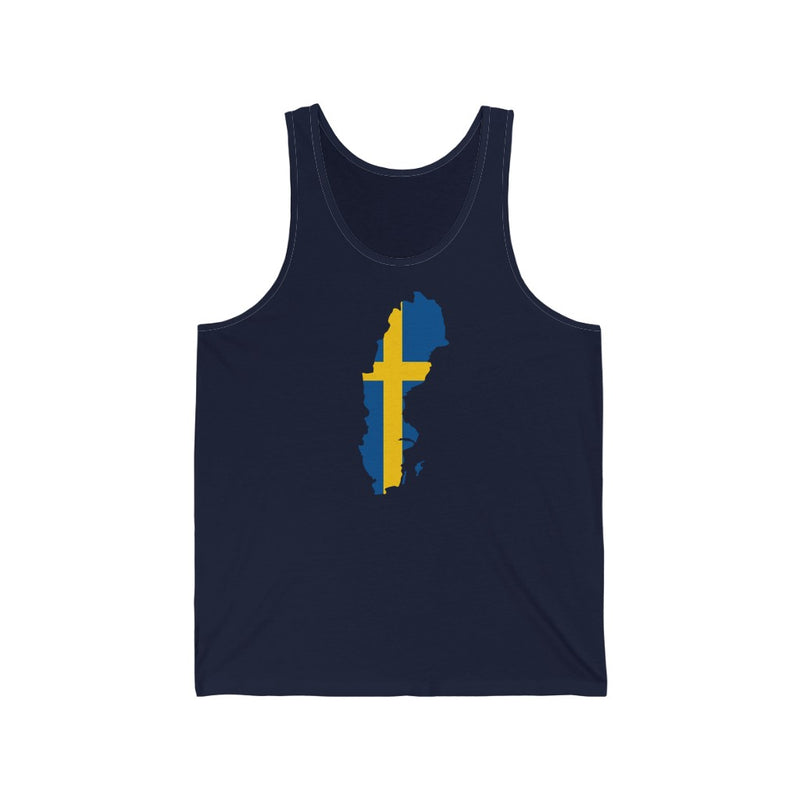 Women's Flag Map Tank Sweden