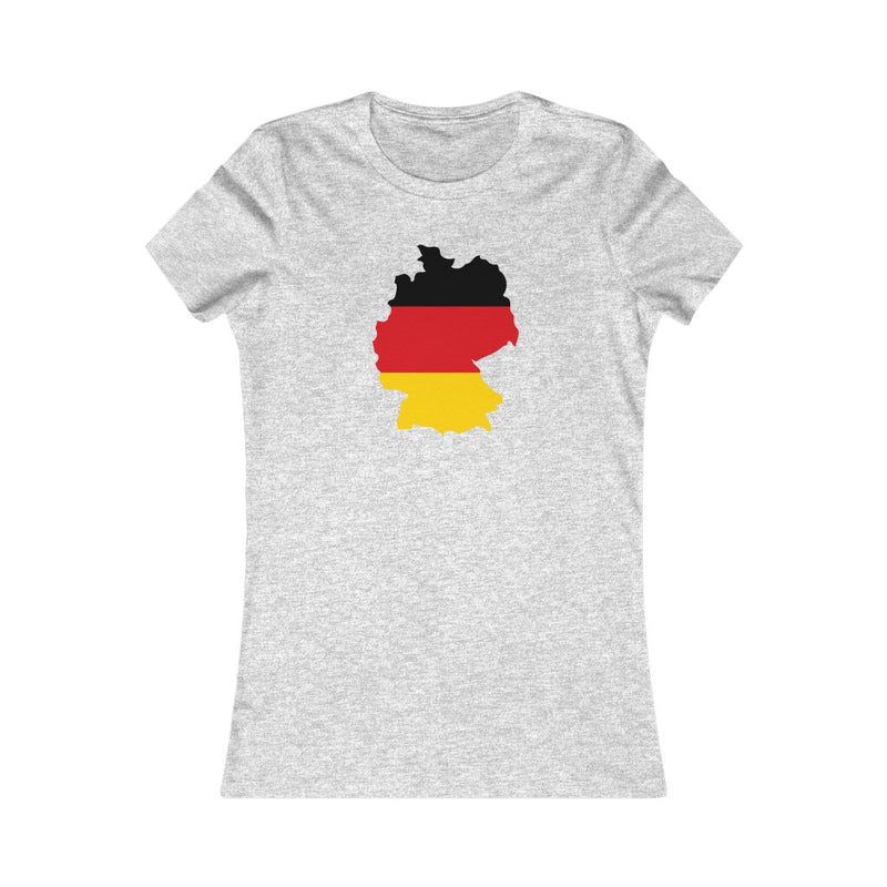Women's Flag Map T-Shirt Germany