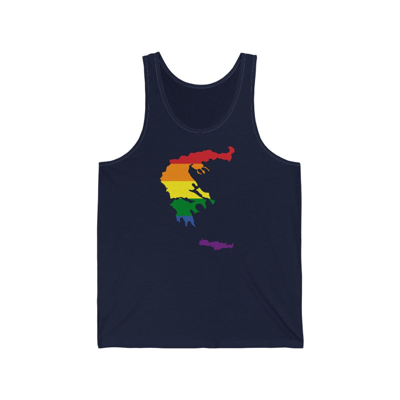 Women's Flag Map Pride Tank Greece