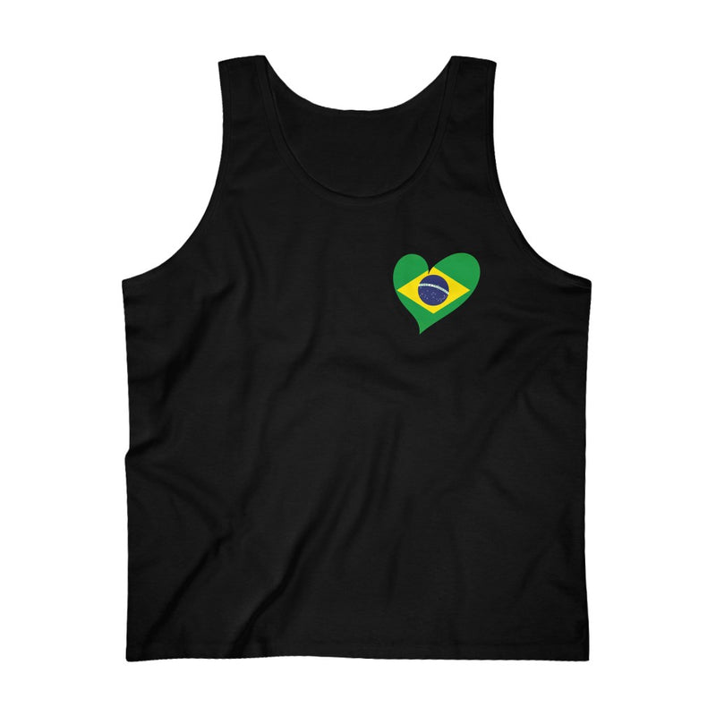 Men's Flag Heart Tank Brazil