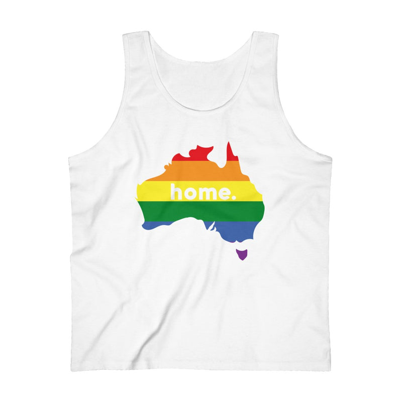 Men's Flag Map Home Pride Tank Australia