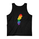 Men's Flag Map Home Pride Tank Sweden