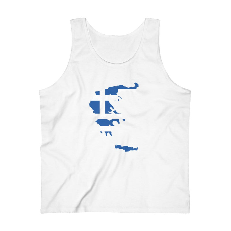 Men's Flag Map Tank Greece