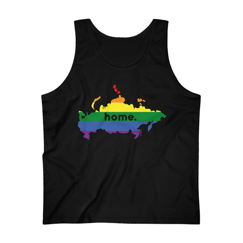 Men's Flag Map Home Pride Tank Russia