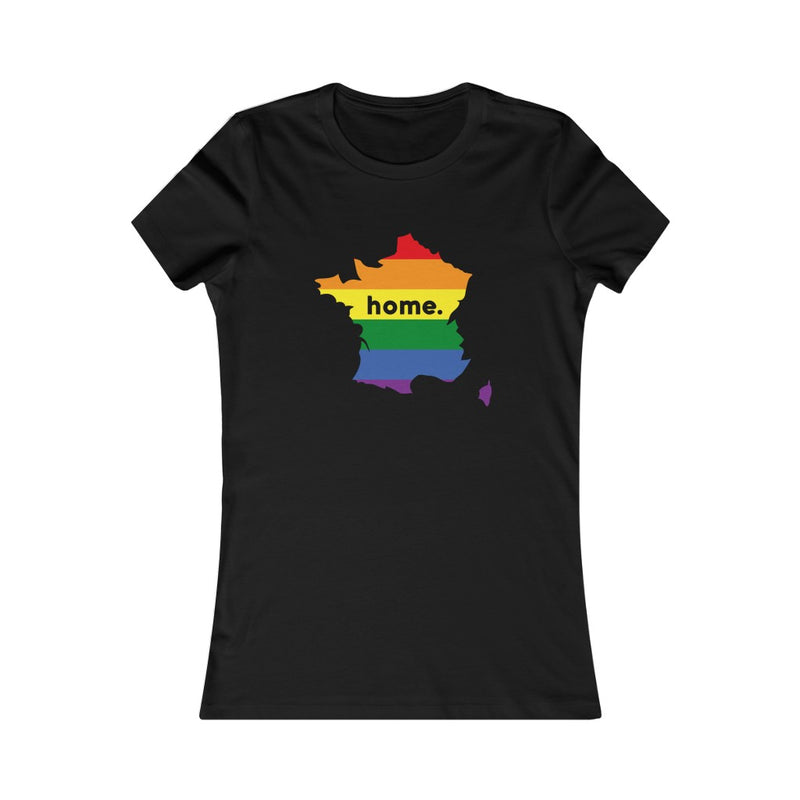 Women's Flag Map Home Pride T-Shirt France