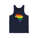 Women's Flag Map Pride Tank Brazil