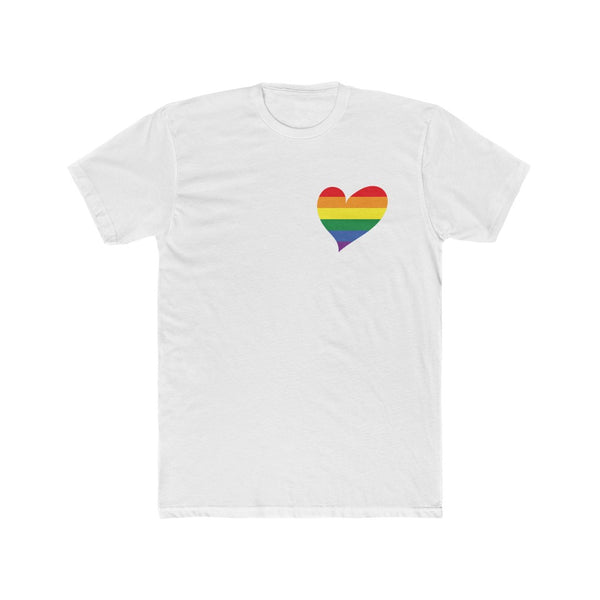 Men's Flag Heart T-Shirt Pride