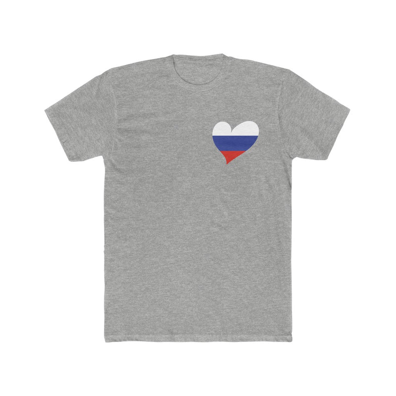 Men's Flag Heart T-Shirt Russia