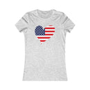 Women's Big Heart T-Shirt USA