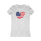 Women's Big Heart T-Shirt USA