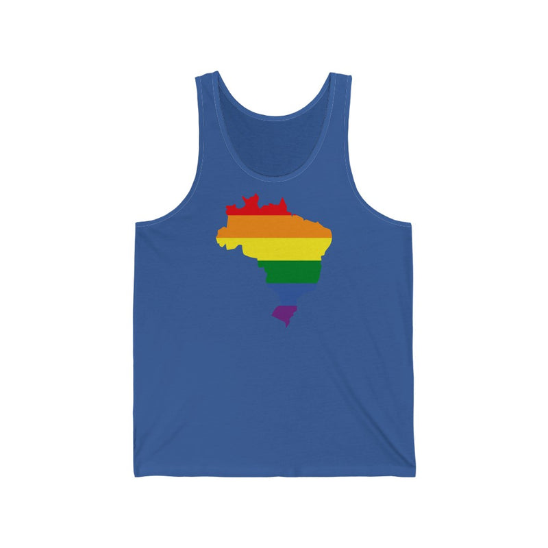 Women's Flag Map Pride Tank Brazil