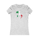 Women's Flag Map T-Shirt Italy