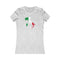 Women's Flag Map T-Shirt Italy